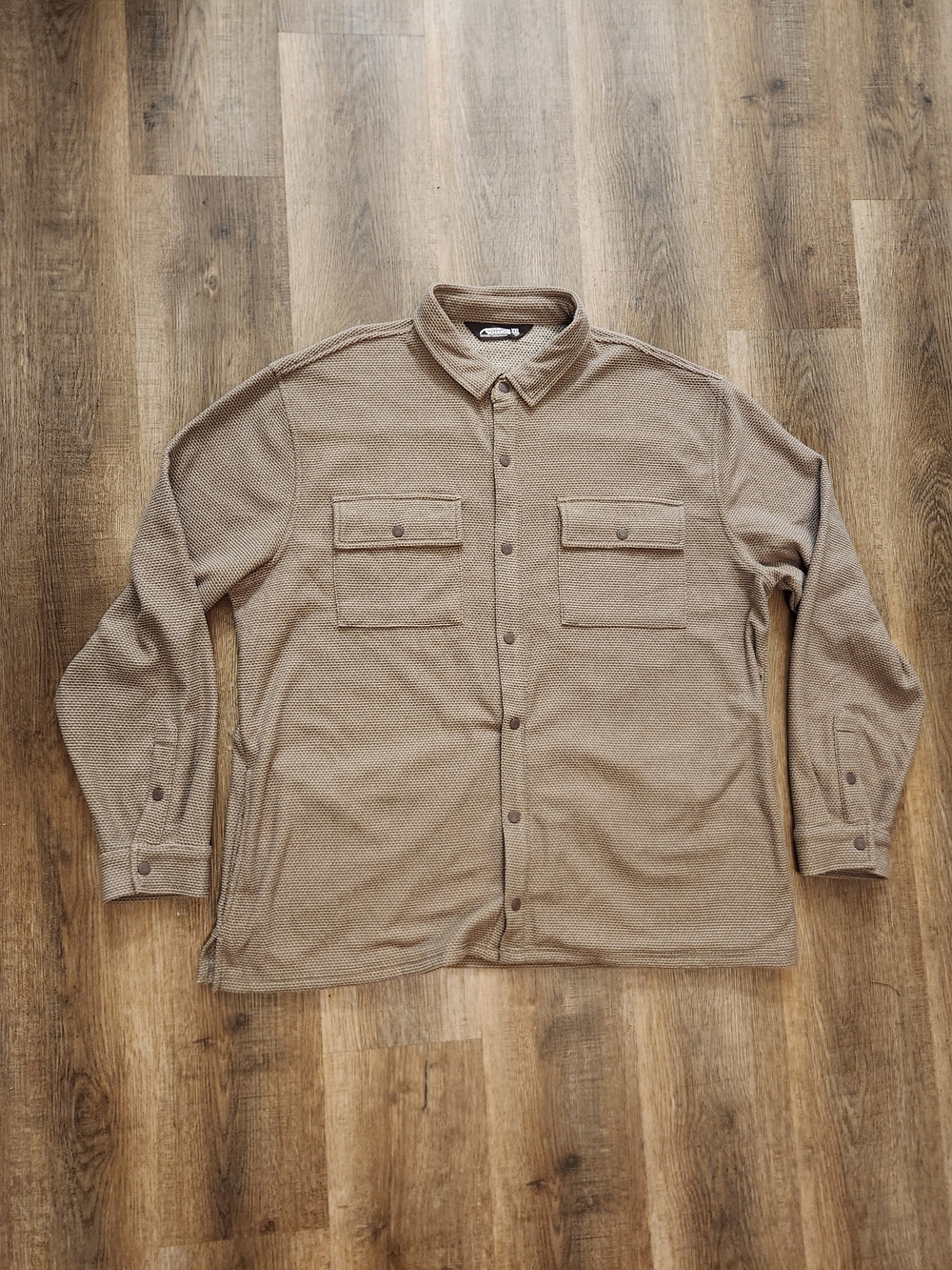 Mountain Khakis Norris Shirtjac Mens 2XL Brown Long Sleeve Snap Button Up Pocket